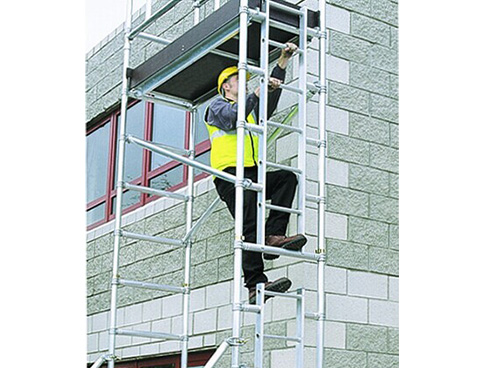 鋁合金單寬腳手架-單寬爬梯架